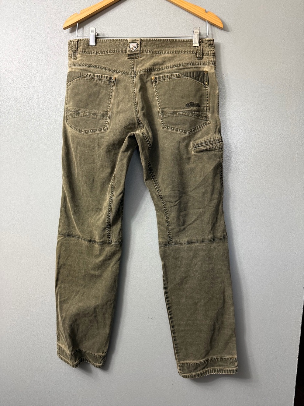 Kuhl Easy Ryder Mens Olive Green Casual Pants 33x34 - Picture 6 of 9